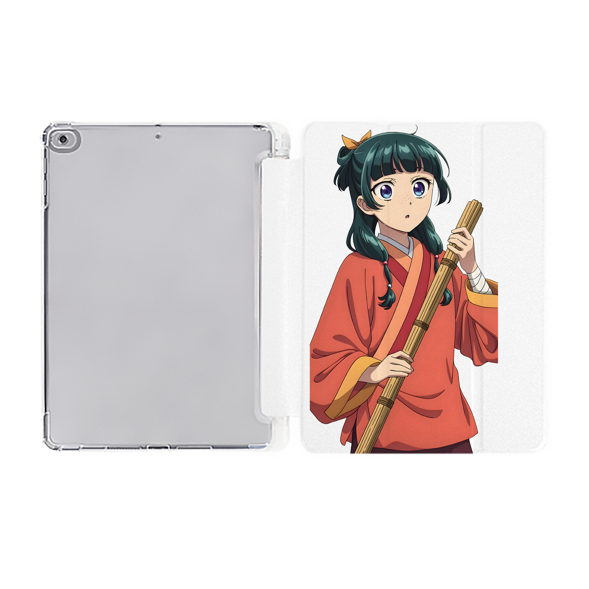 （画像用） 薬屋のひとりごと The Apothecary Diaries IPad ケース ペン収納付き 三つ折りスタンド PUレザー×シリコン 対応機種9.5/10.5/10.9インチ